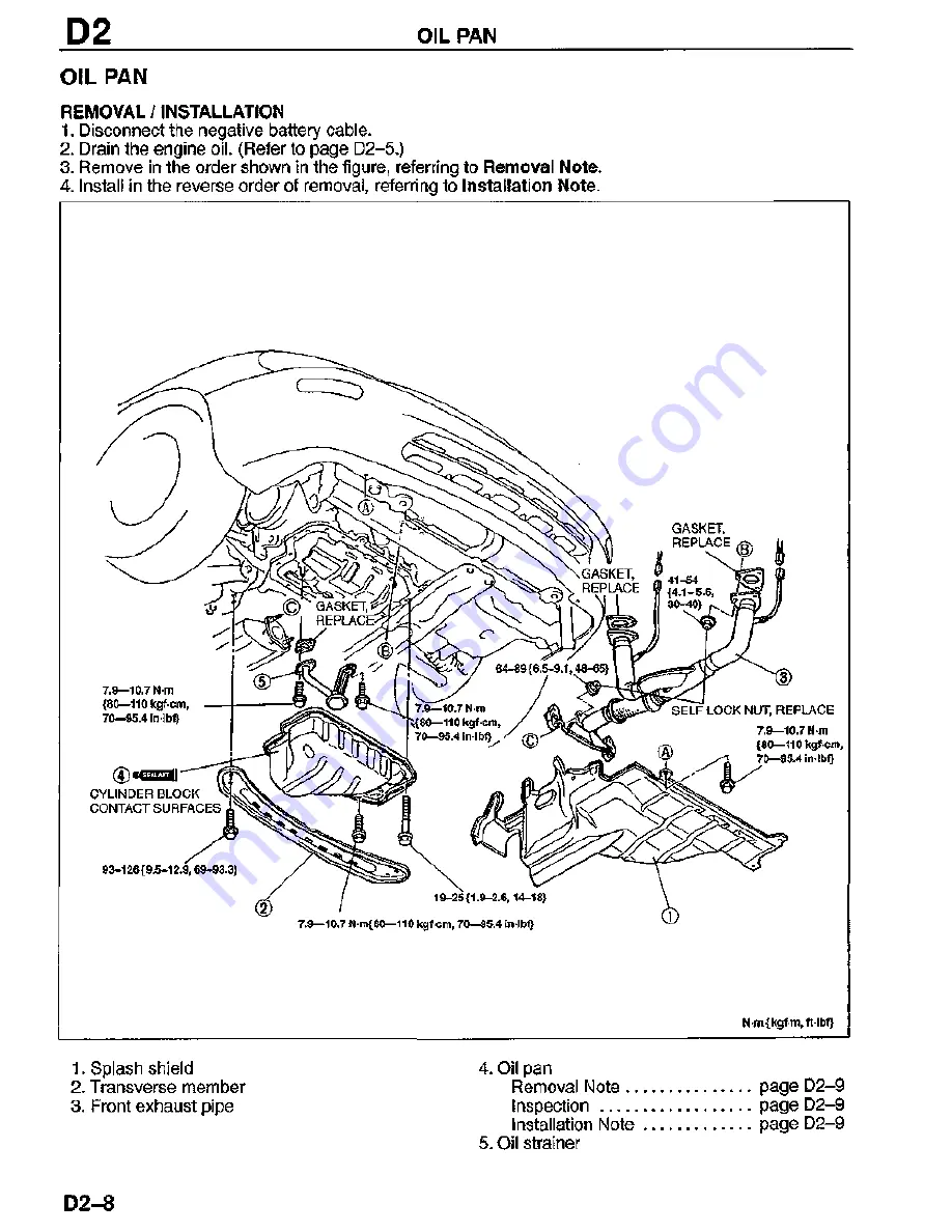 Mazda MX-3 1995 Скачать руководство пользователя страница 149