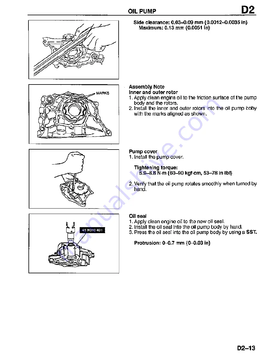 Mazda MX-3 1995 Скачать руководство пользователя страница 154