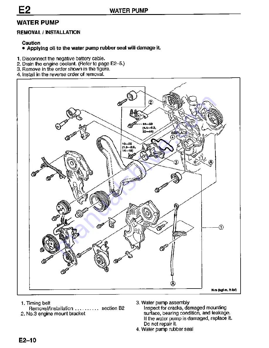 Mazda MX-3 1995 Скачать руководство пользователя страница 164