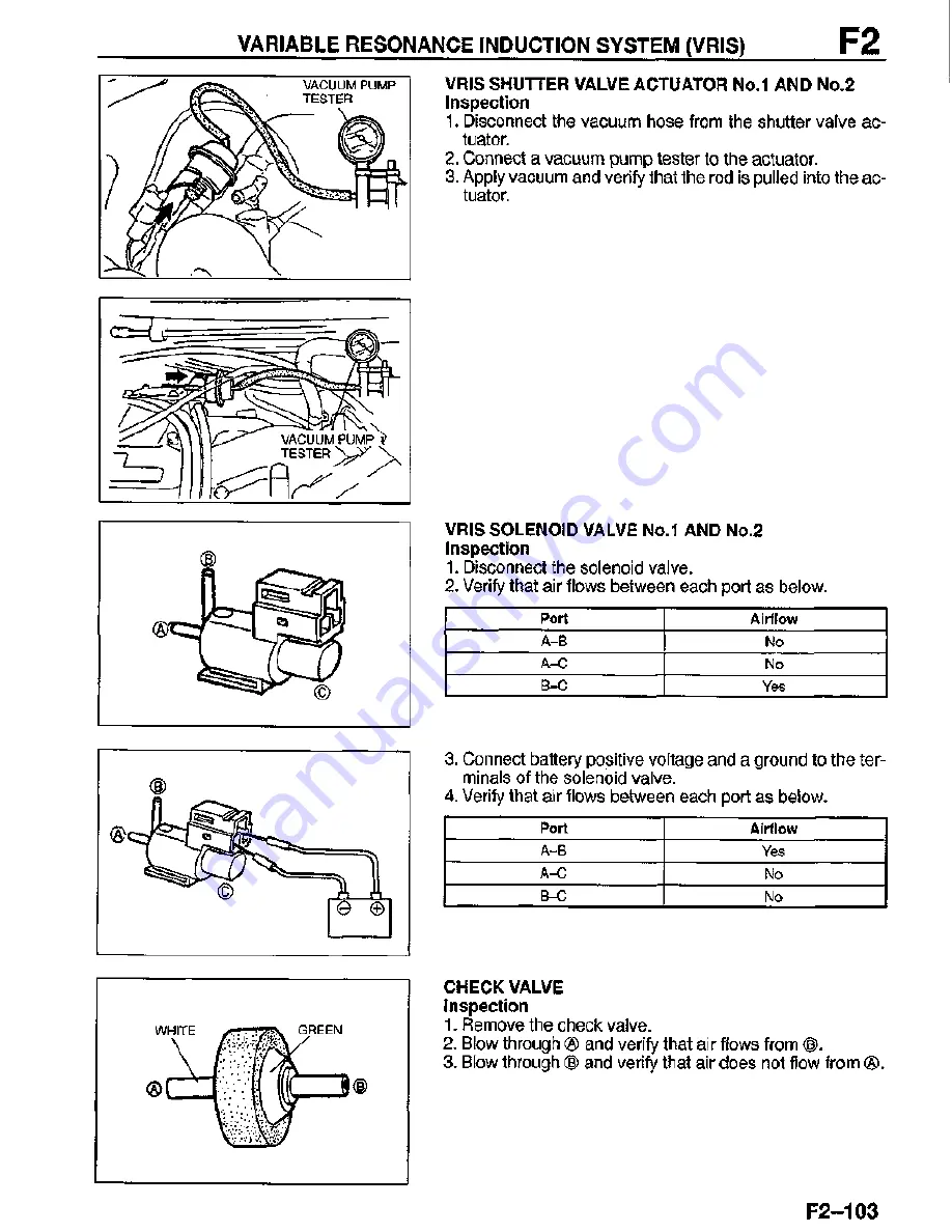 Mazda MX-3 1995 Workshop Manual Download Page 271