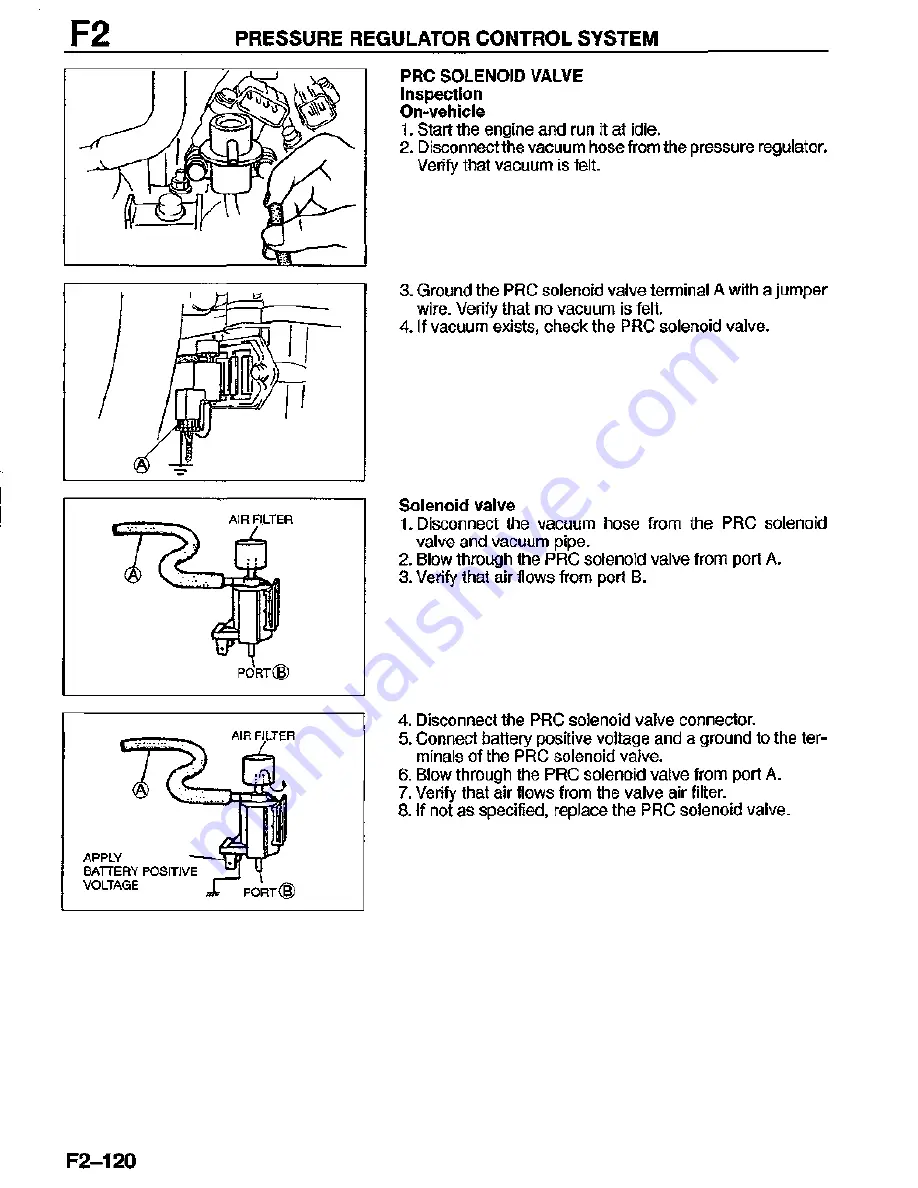 Mazda MX-3 1995 Workshop Manual Download Page 288