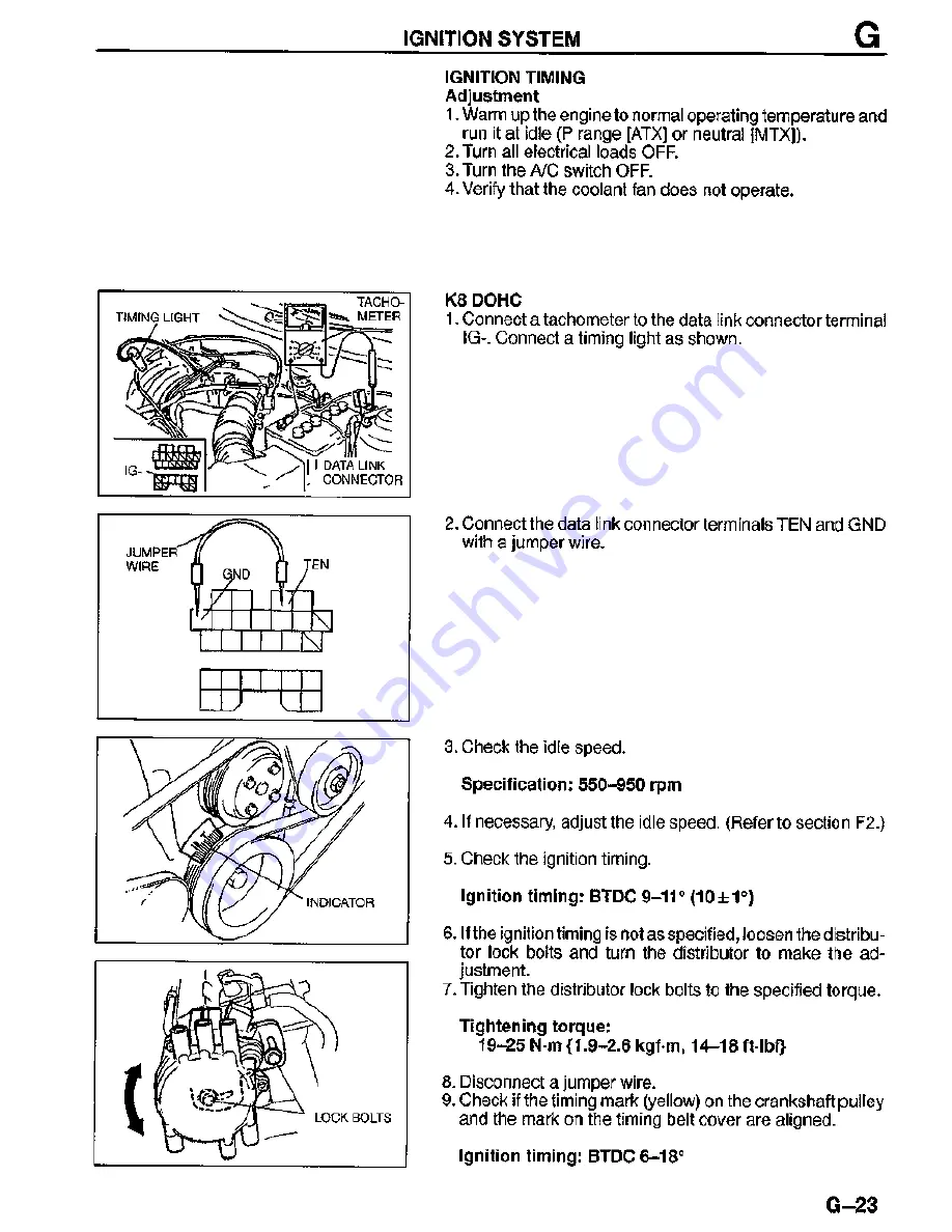 Mazda MX-3 1995 Workshop Manual Download Page 350