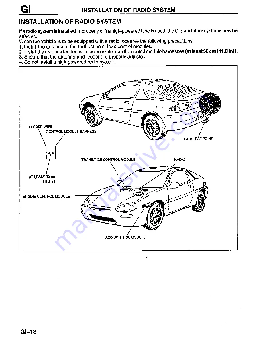 Mazda MX-3 1995 Workshop Manual Download Page 388