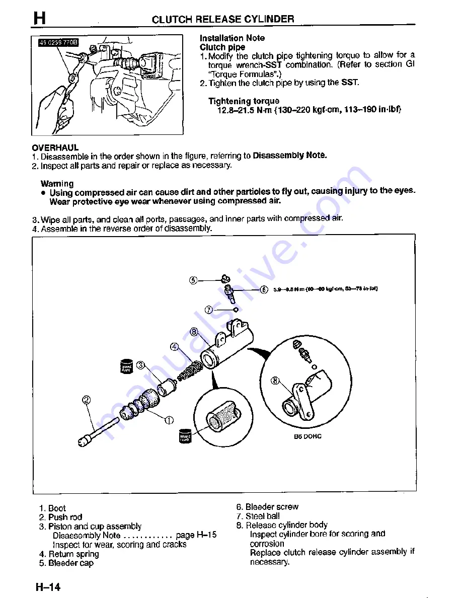 Mazda MX-3 1995 Скачать руководство пользователя страница 403