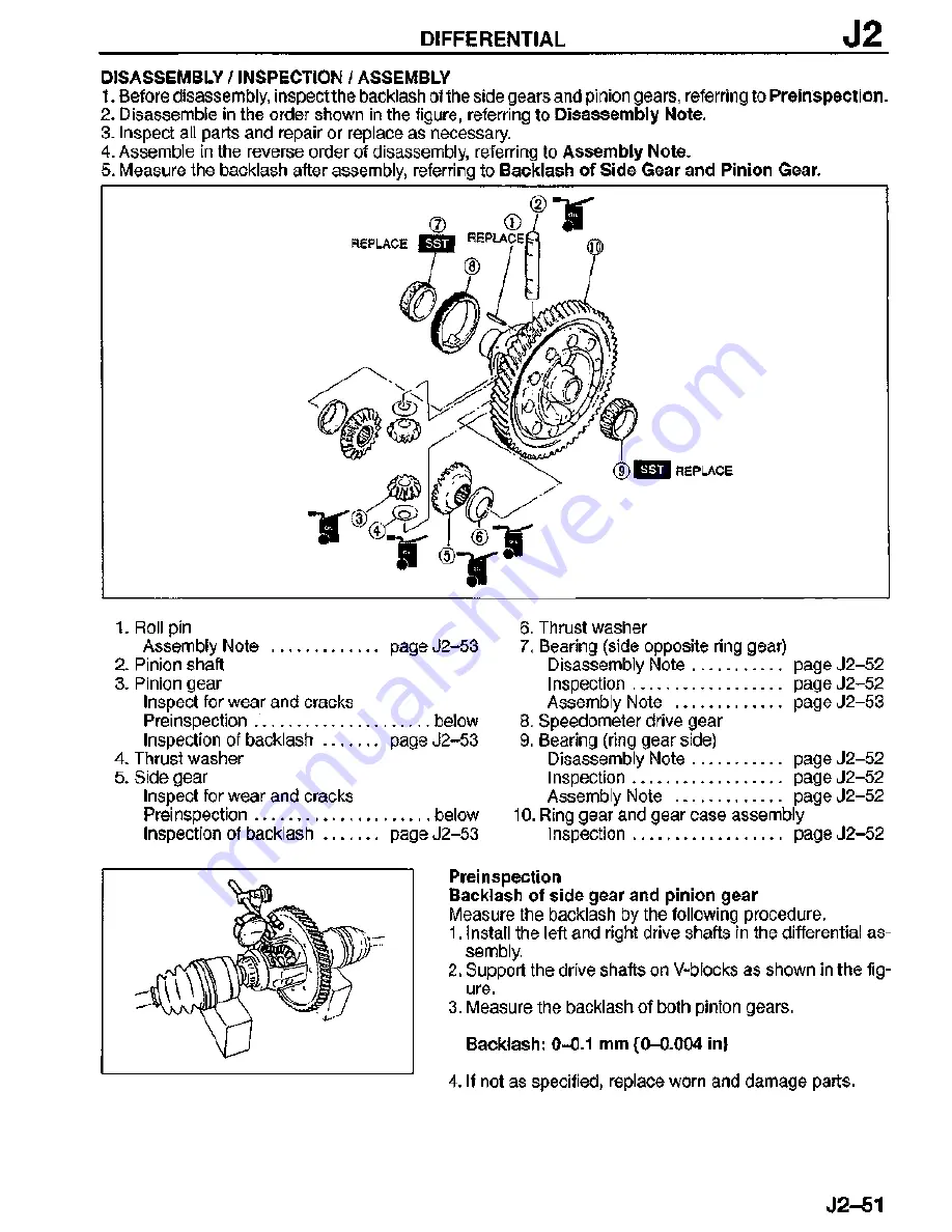 Mazda MX-3 1995 Скачать руководство пользователя страница 460