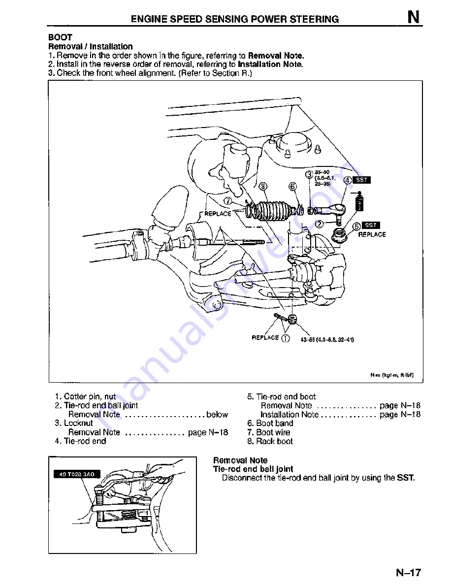 Mazda MX-3 1995 Скачать руководство пользователя страница 513