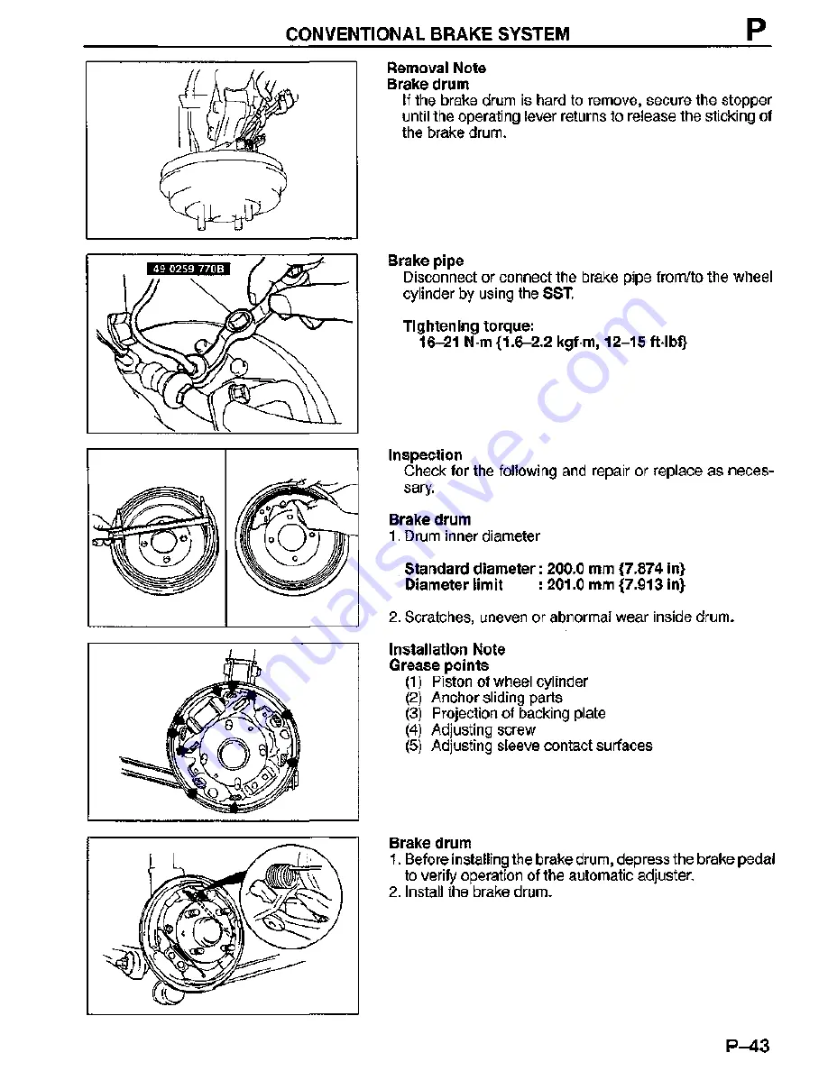 Mazda MX-3 1995 Workshop Manual Download Page 591