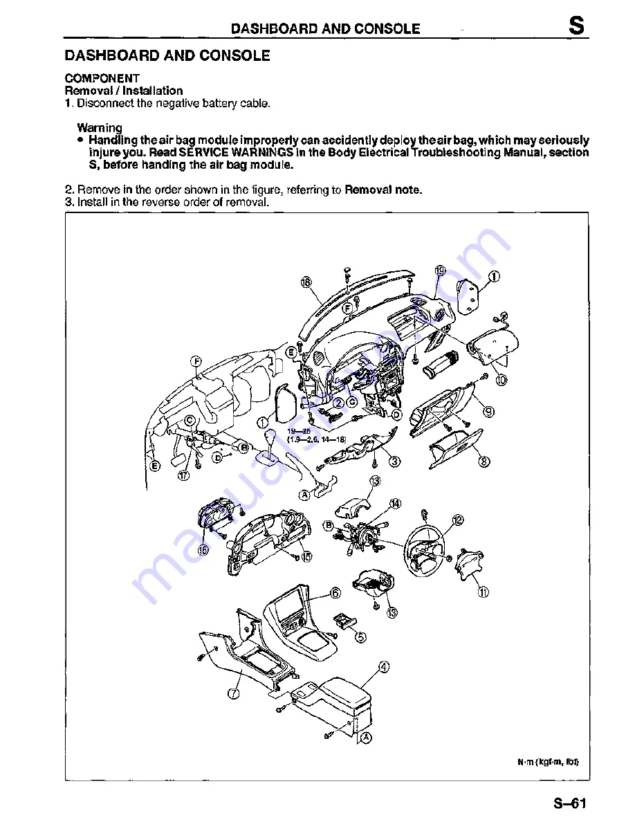 Mazda MX-3 1995 Скачать руководство пользователя страница 732