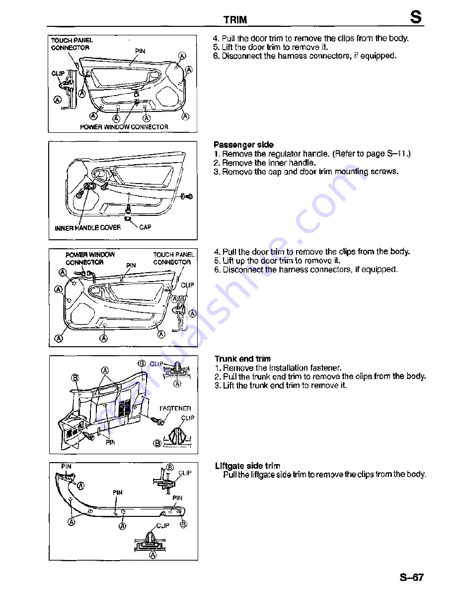 Mazda MX-3 1995 Скачать руководство пользователя страница 738