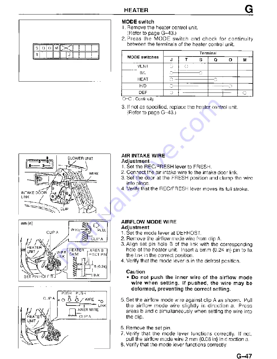 Mazda MX-3 1995 Workshop Manual Download Page 839