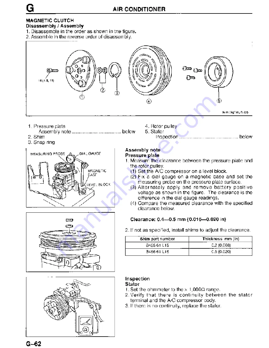 Mazda MX-3 1995 Workshop Manual Download Page 854