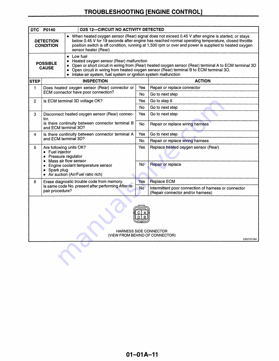 Mazda MX-5 Miata 1997 Workshop Manual Download Page 43