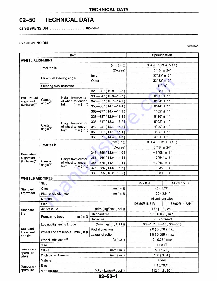 Mazda MX-5 Miata 1997 Workshop Manual Download Page 257