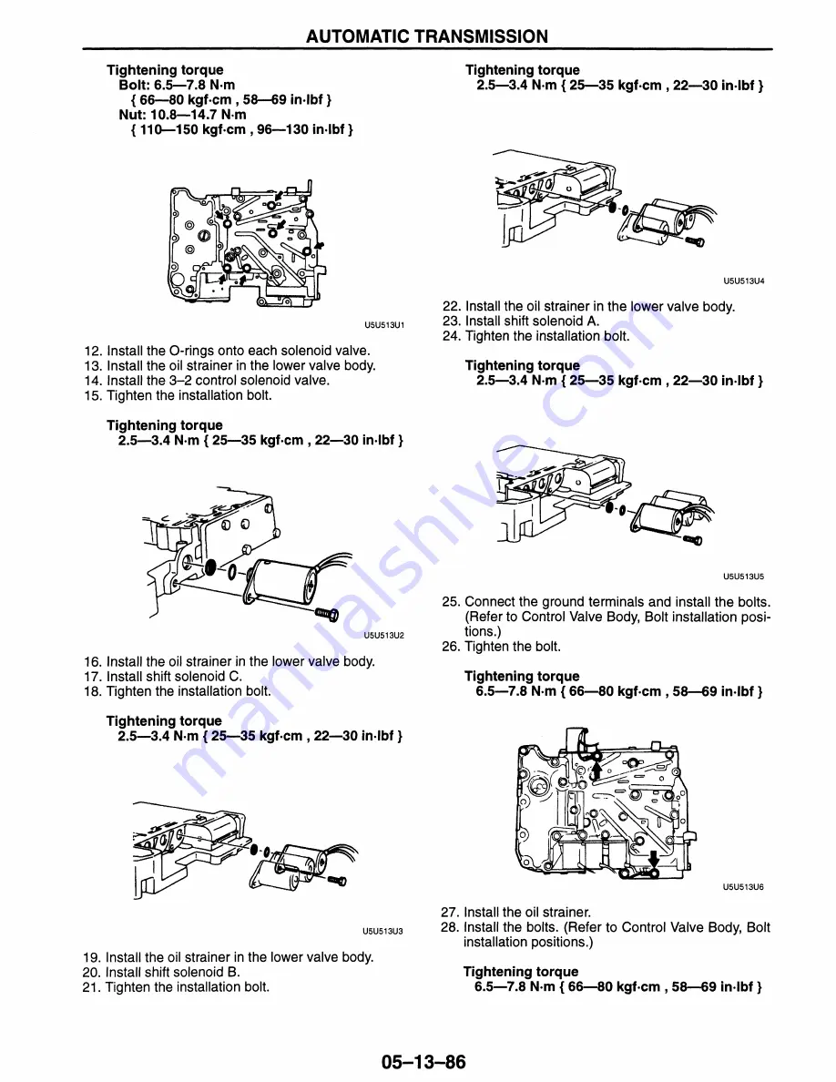 Mazda MX-5 Miata 1997 Workshop Manual Download Page 480