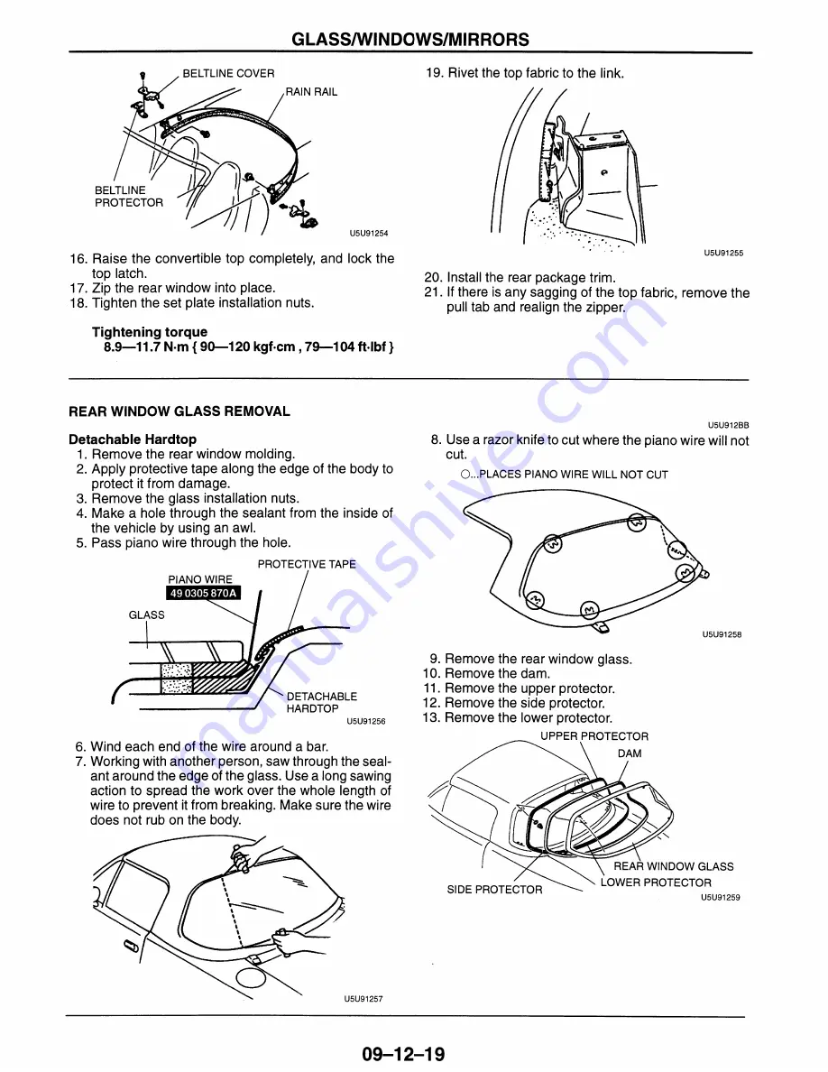 Mazda MX-5 Miata 1997 Скачать руководство пользователя страница 635