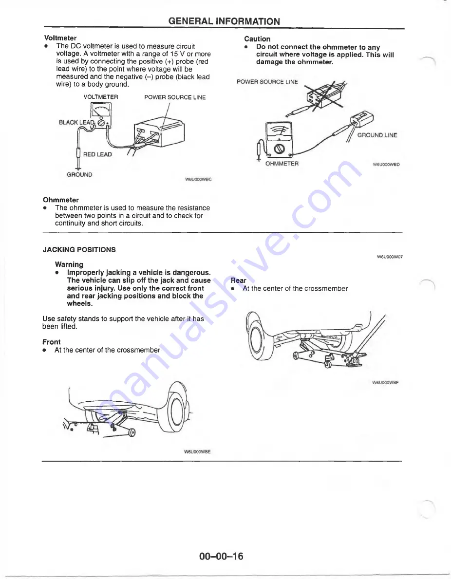 Mazda MX-6 1998 Workshop Manual Download Page 18