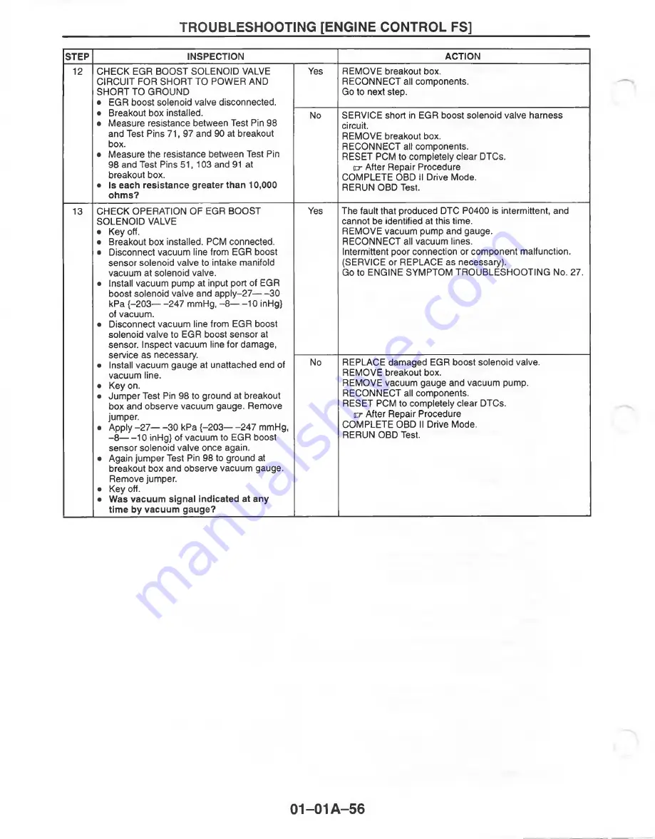 Mazda MX-6 1998 Workshop Manual Download Page 84