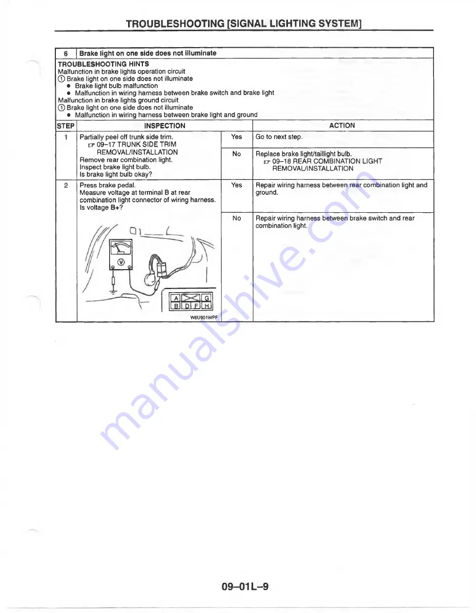 Mazda MX-6 1998 Workshop Manual Download Page 1073