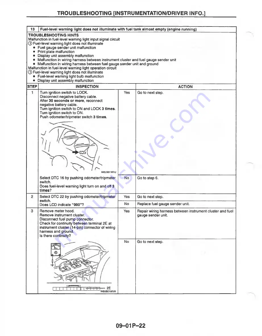 Mazda MX-6 1998 Workshop Manual Download Page 1118