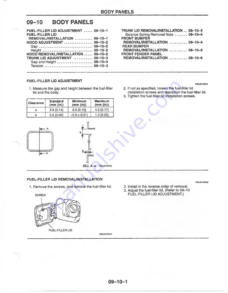 Mazda MX-6 1998 Workshop Manual Download Page 1131