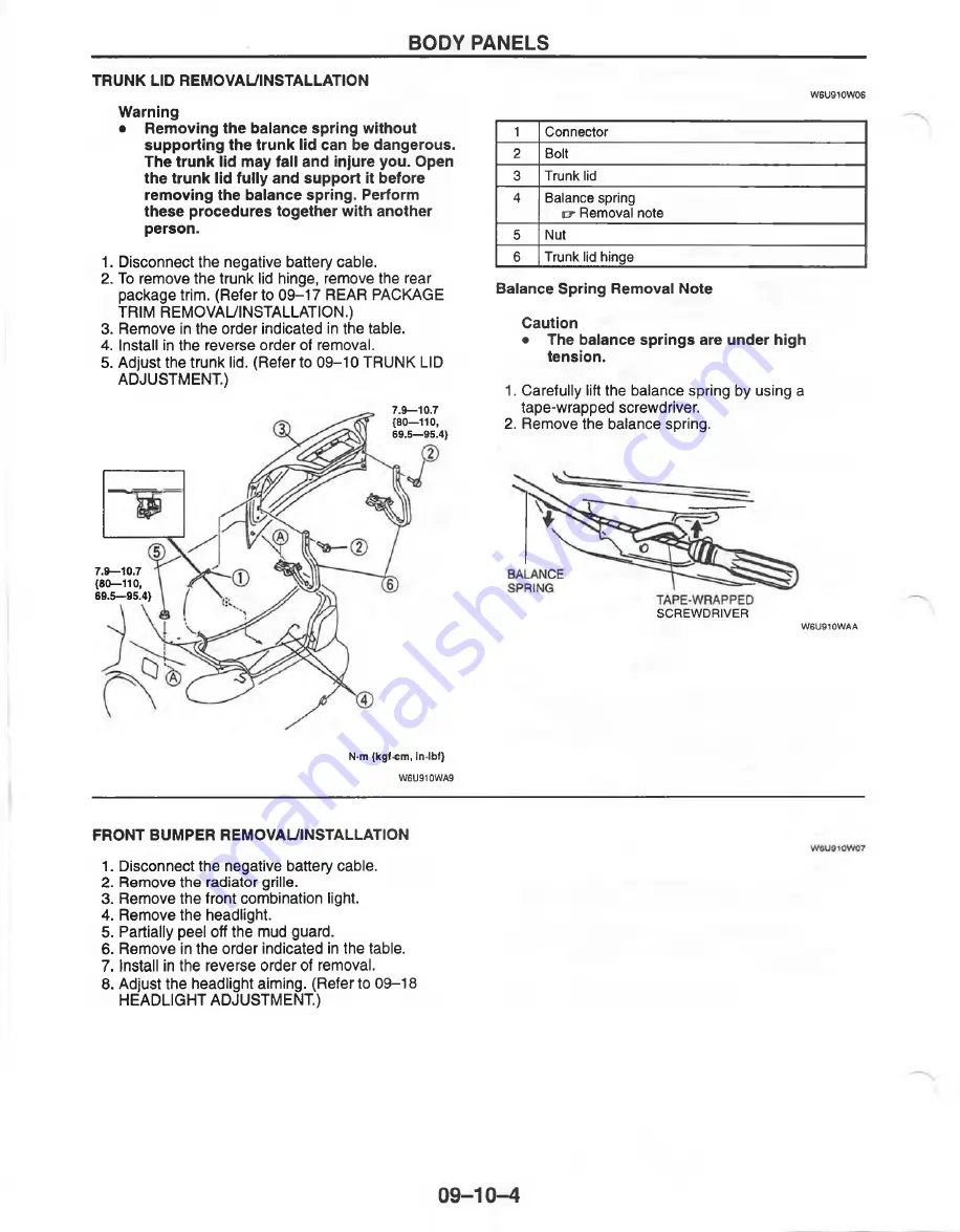 Mazda MX-6 1998 Скачать руководство пользователя страница 1134