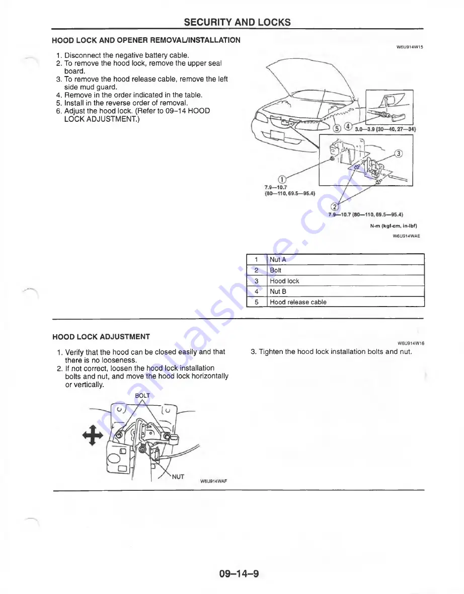 Mazda MX-6 1998 Скачать руководство пользователя страница 1177