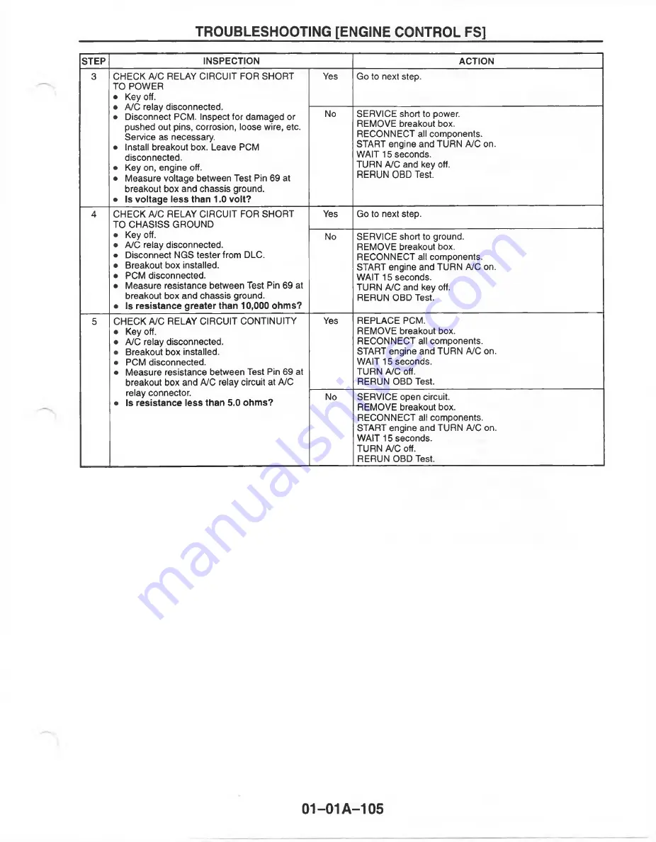 Mazda MX-6 1998 Workshop Manual Download Page 133