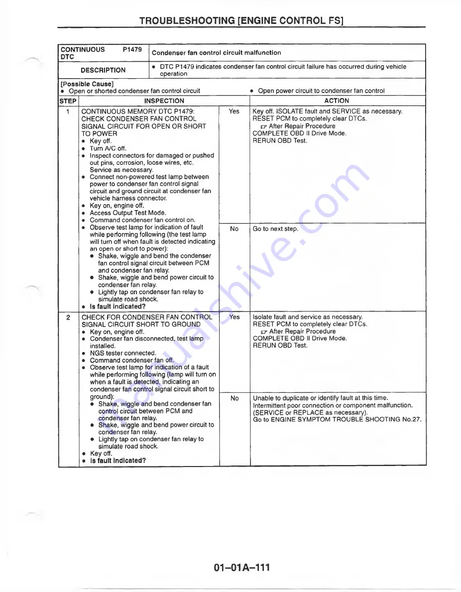 Mazda MX-6 1998 Workshop Manual Download Page 139