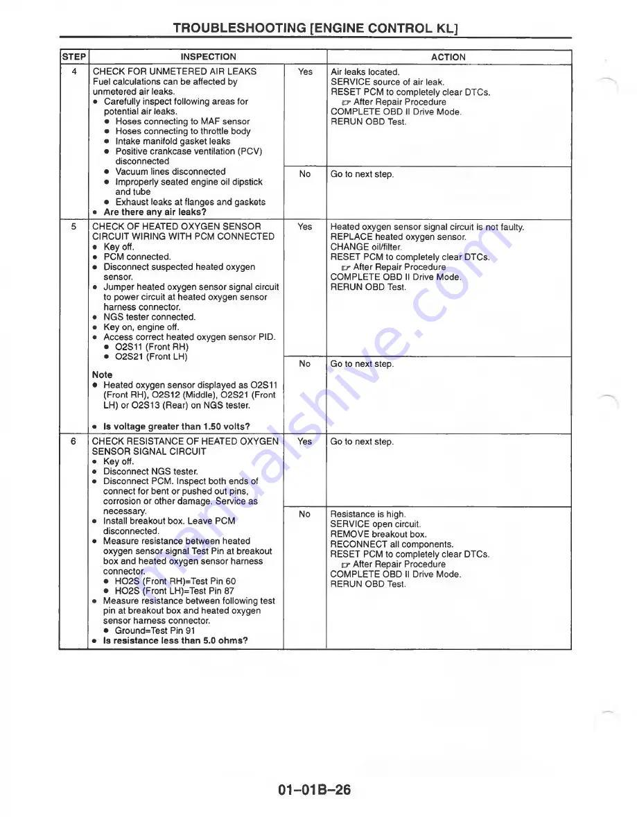 Mazda MX-6 1998 Workshop Manual Download Page 232