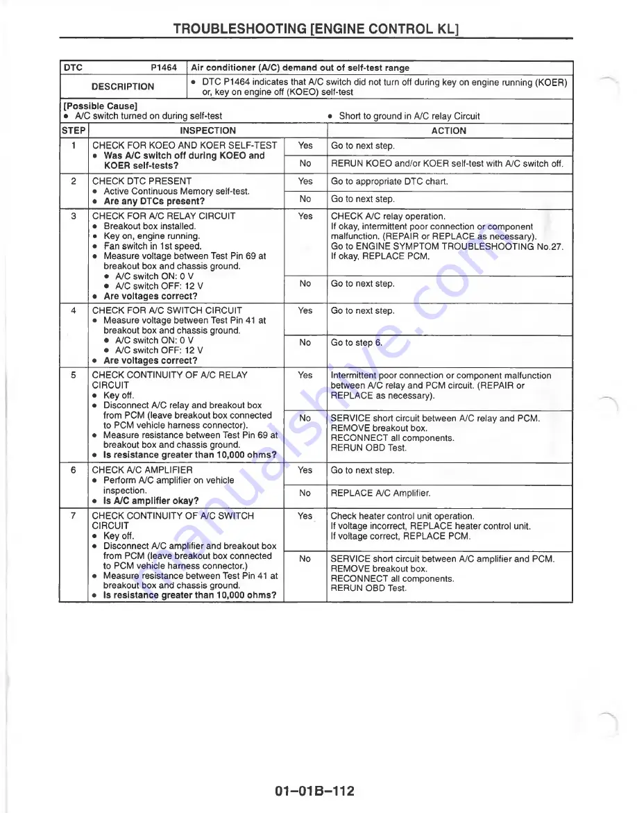 Mazda MX-6 1998 Workshop Manual Download Page 318