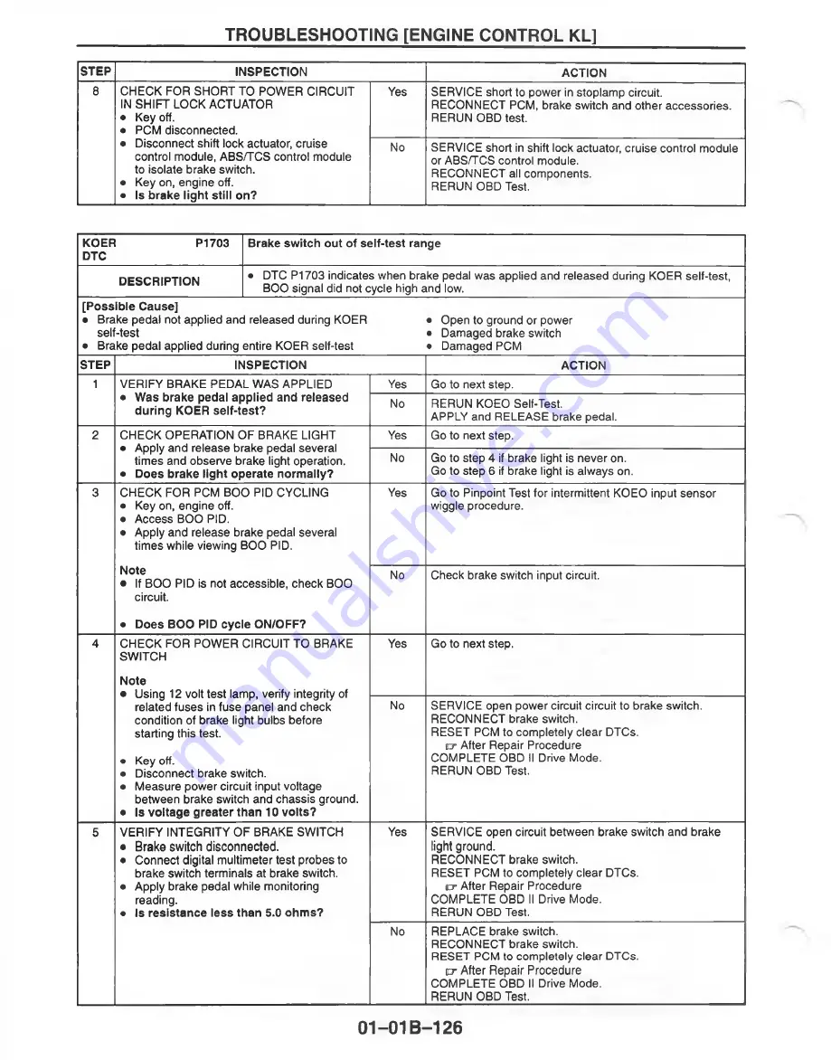 Mazda MX-6 1998 Workshop Manual Download Page 332