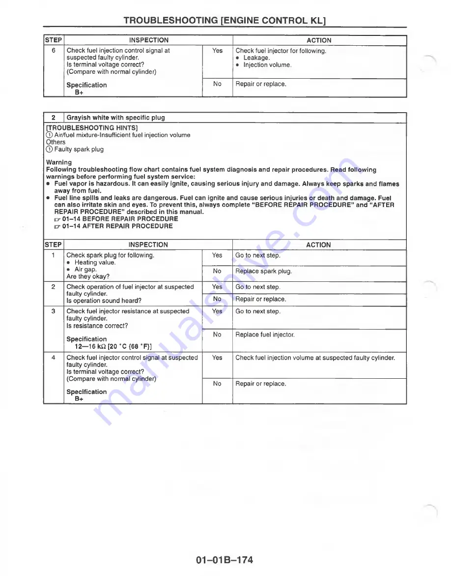 Mazda MX-6 1998 Workshop Manual Download Page 380