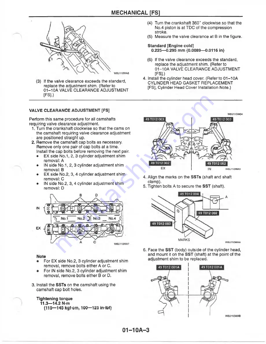 Mazda MX-6 1998 Workshop Manual Download Page 406