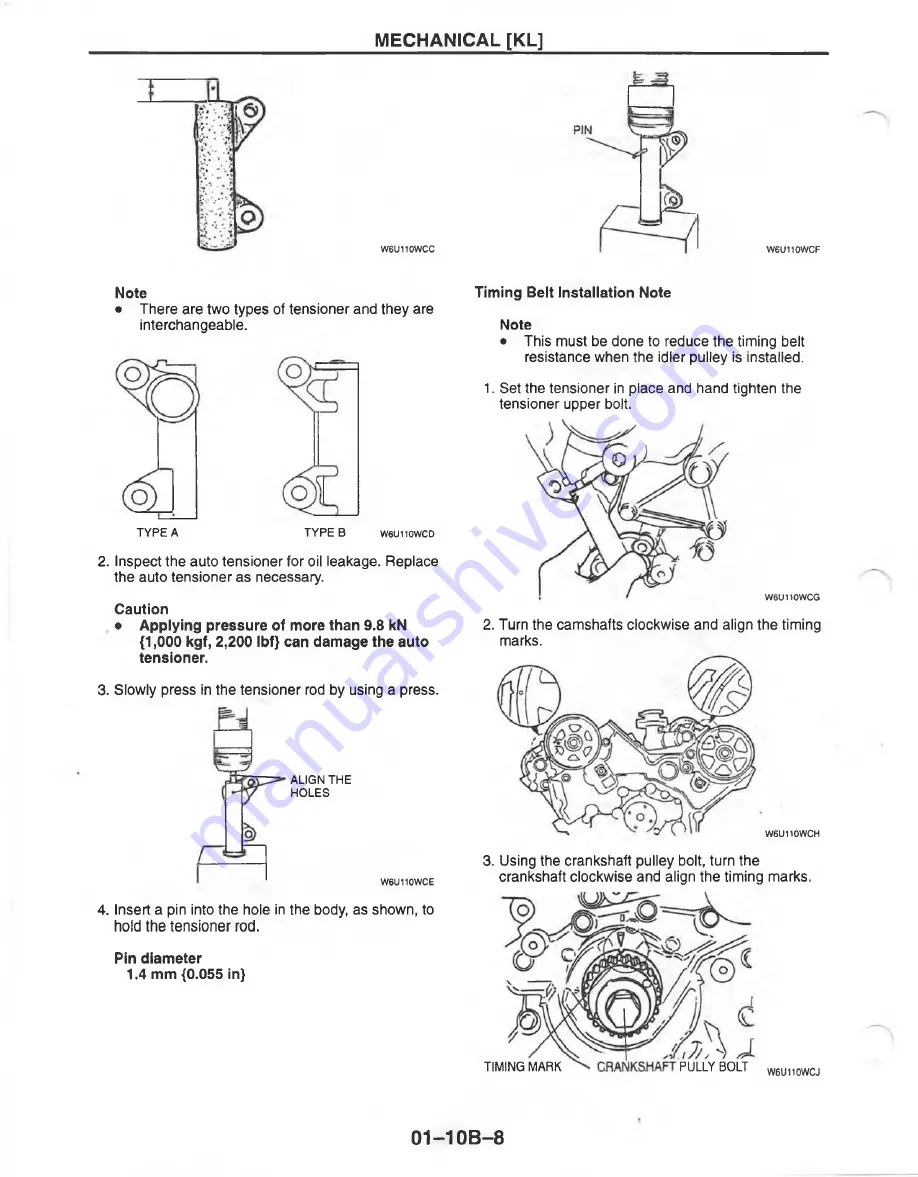 Mazda MX-6 1998 Workshop Manual Download Page 429