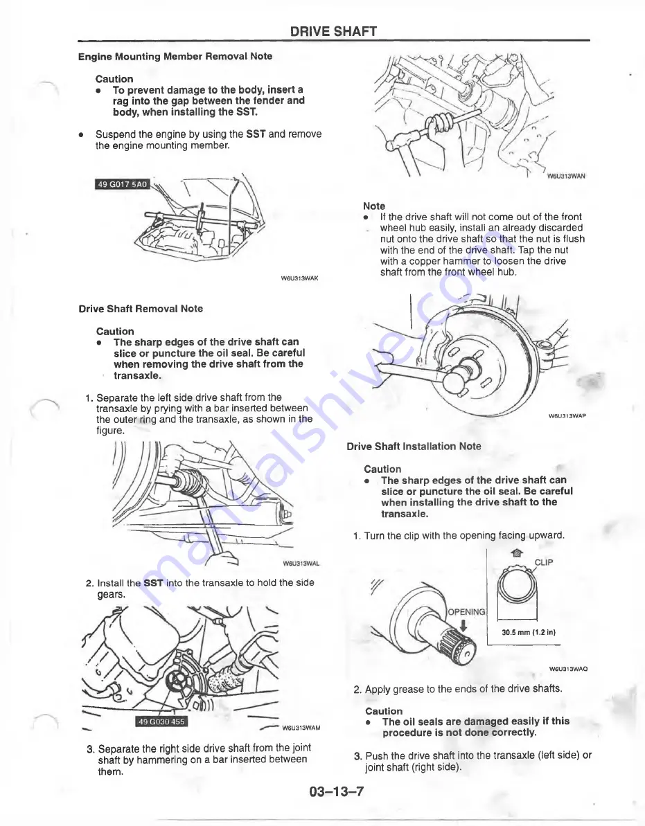 Mazda MX-6 1998 Скачать руководство пользователя страница 609