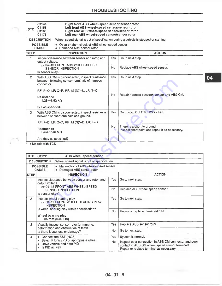 Mazda MX-6 1998 Workshop Manual Download Page 628