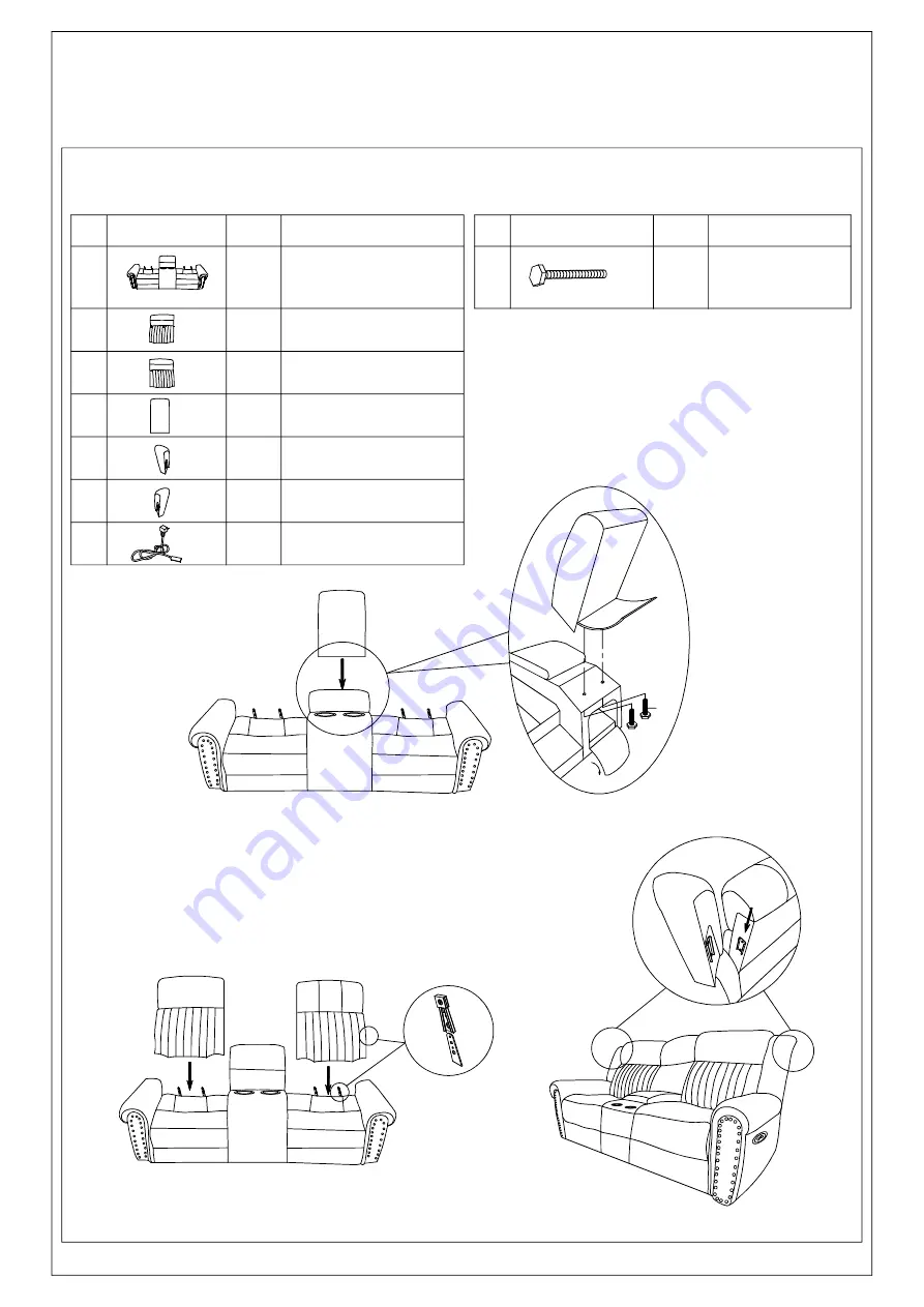 MAZIN FURNITURE 9204CC-2PW Скачать руководство пользователя страница 1