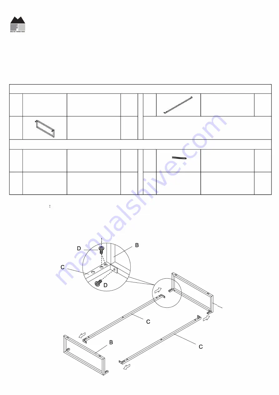 MAZIN FURNITURE ECHO 3510-30 Скачать руководство пользователя страница 1