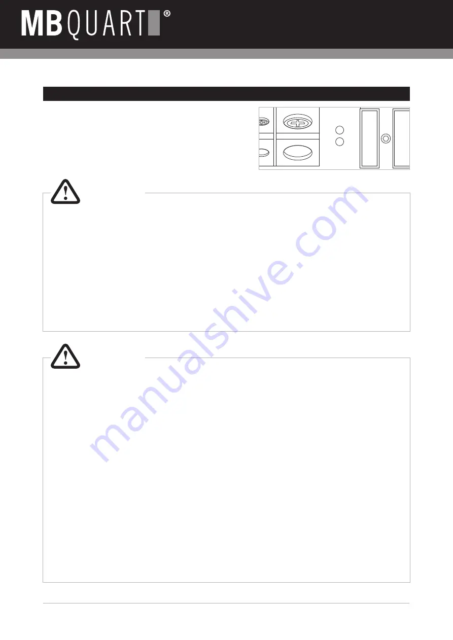 MB QUART MB QUART Nano NSC 2100 Installation Manual Download Page 15