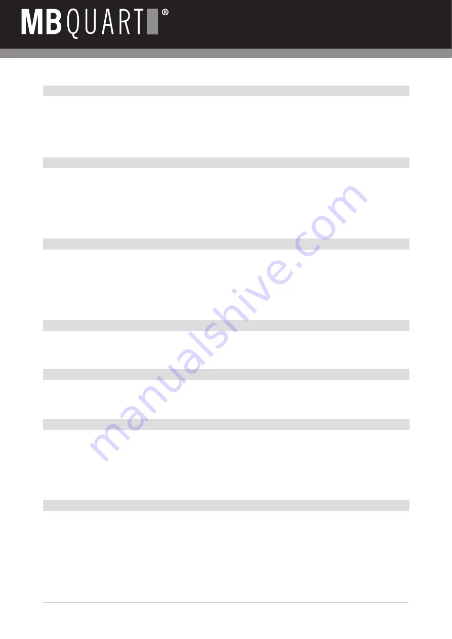 MB QUART MB QUART Nano NSC 2100 Installation Manual Download Page 31