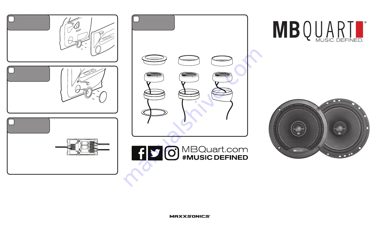 MB QUART MBQuart RK1-110 Quick Start Installation Manual Download Page 2