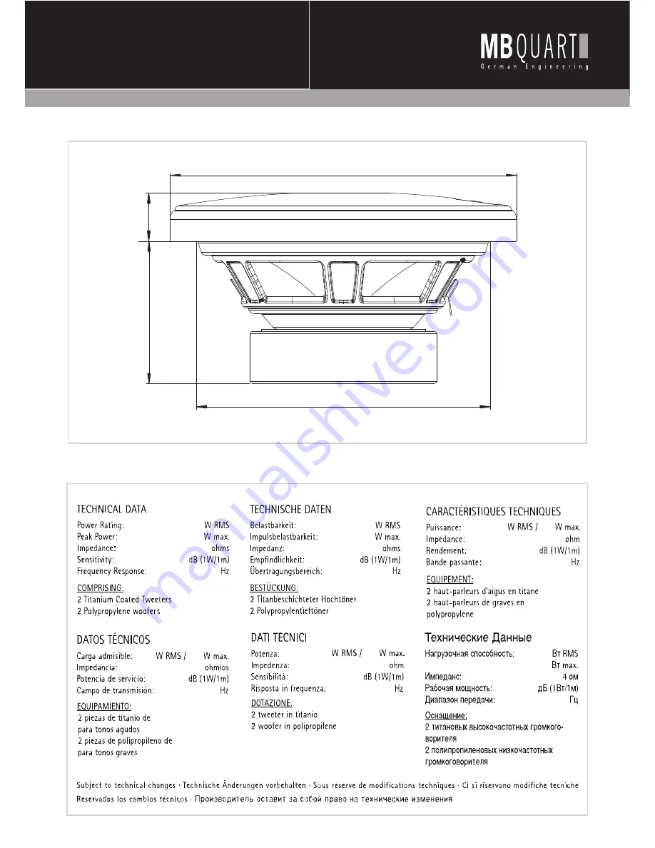 MB QUART ONYX ONX116 Скачать руководство пользователя страница 3