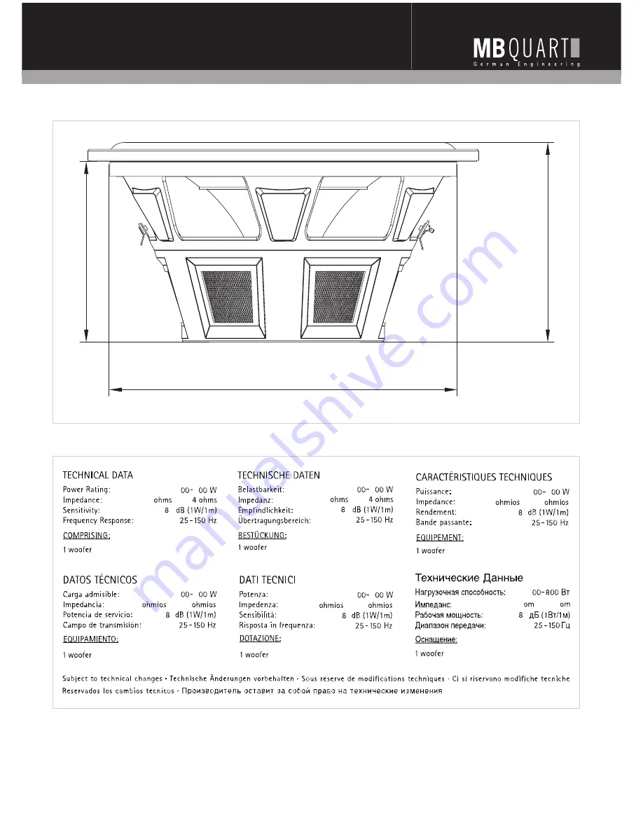 MB QUART ONYX ONX4.80/500 Скачать руководство пользователя страница 4