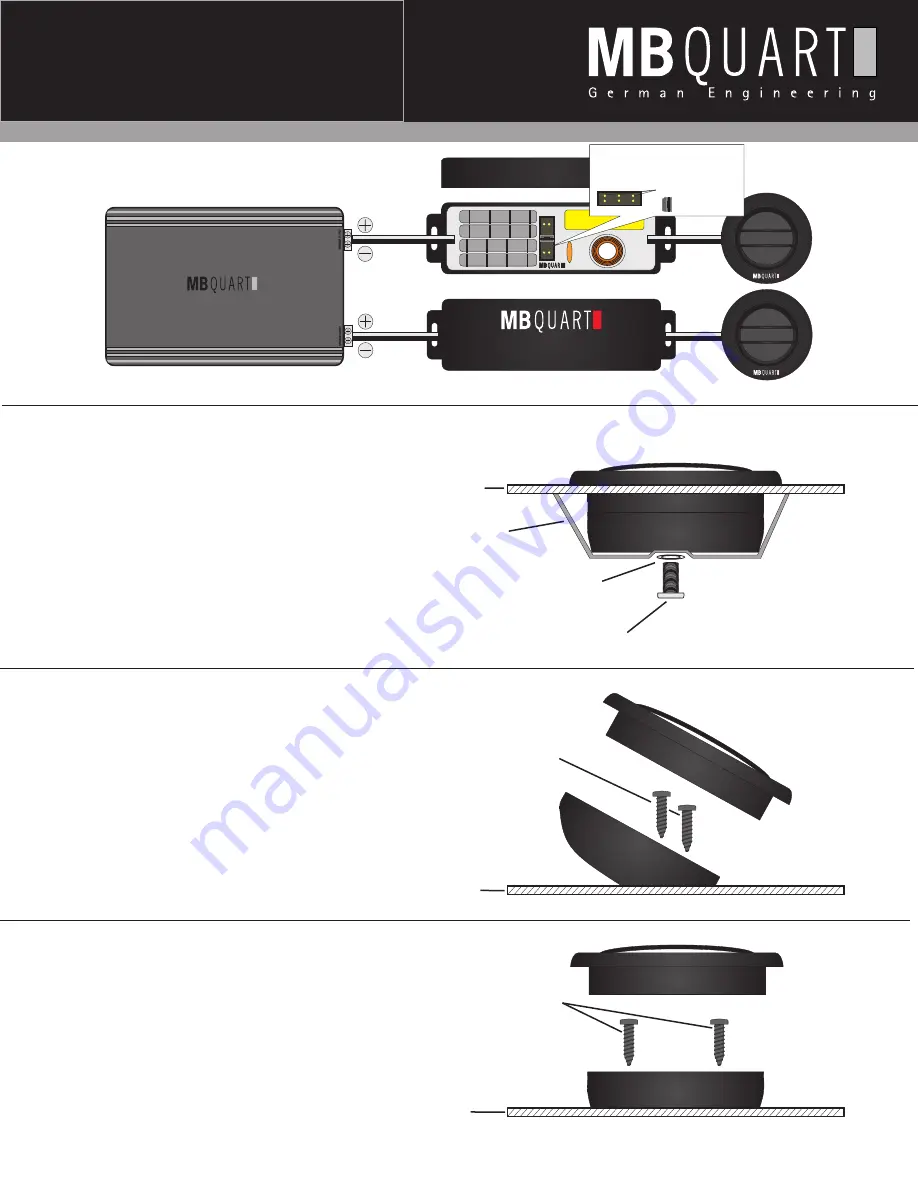 MB QUART ONYX OTK-30 Installation Manual Download Page 3