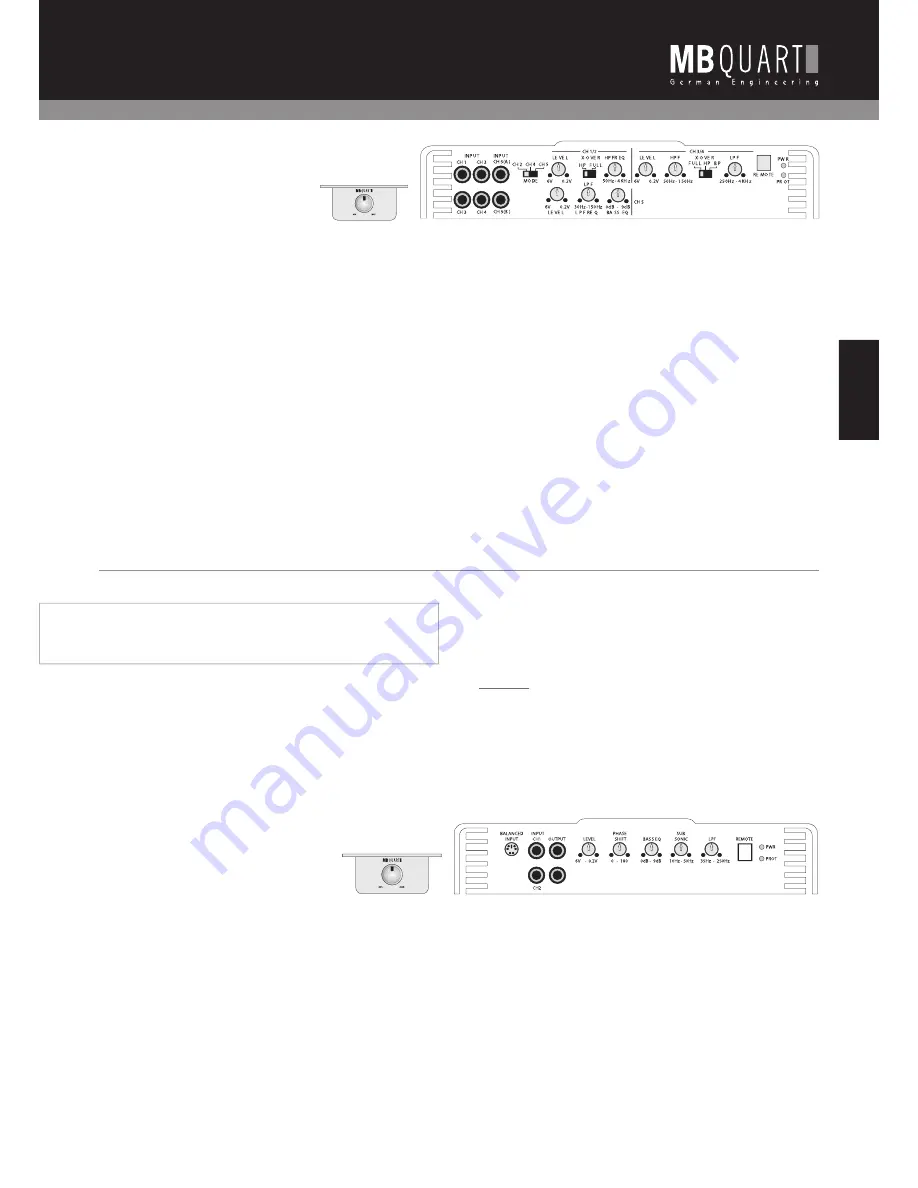 MB QUART PAB 1200.1 D Installation And Operation Manual Download Page 19