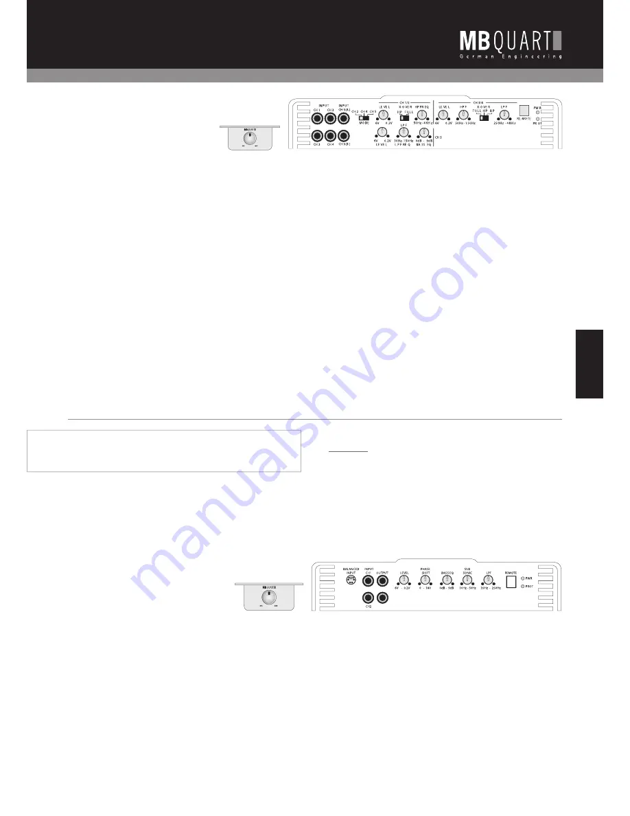 MB QUART PAB 1200.1 D Installation And Operation Manual Download Page 33