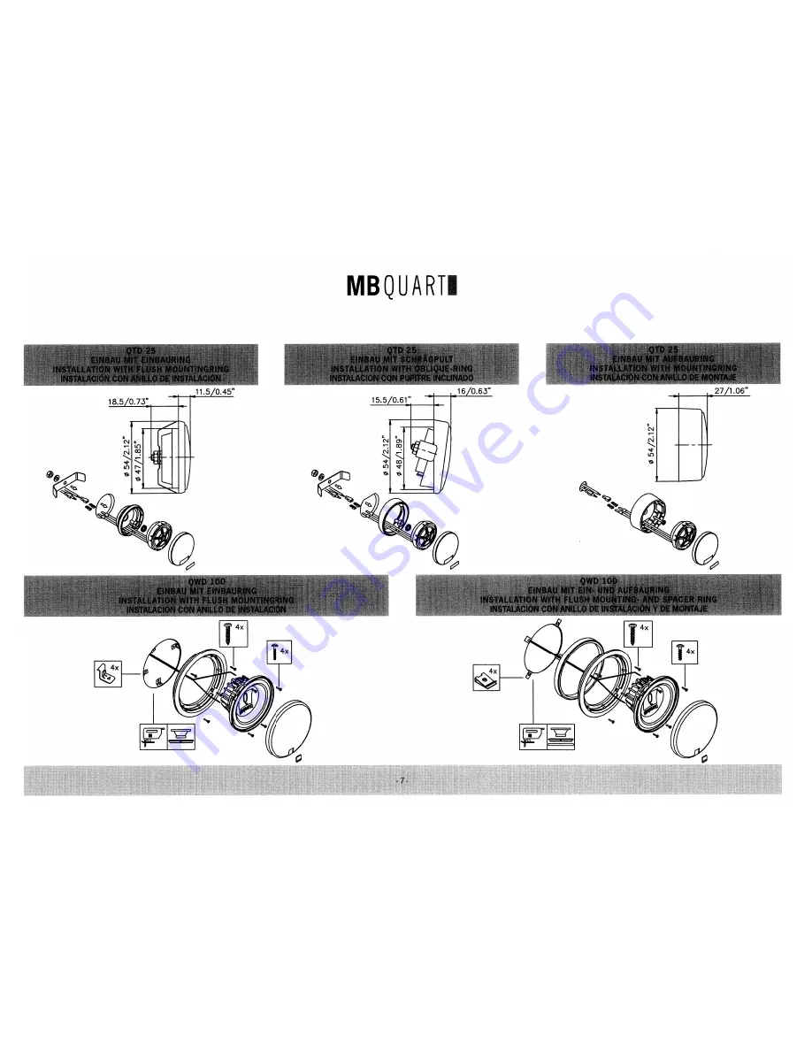 MB QUART QSD 210 Скачать руководство пользователя страница 7