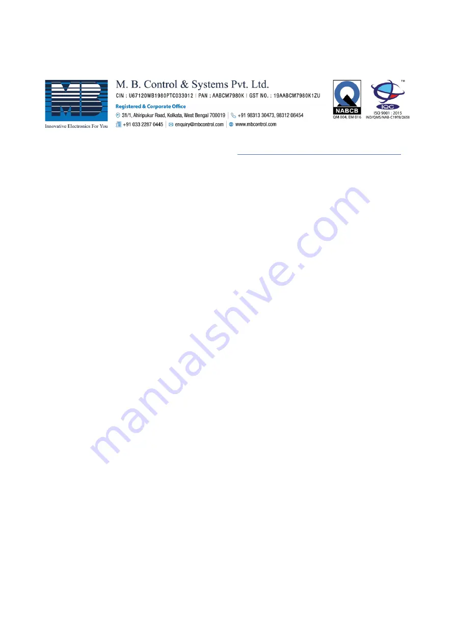 MB 700 H Series Operation Manual Download Page 2