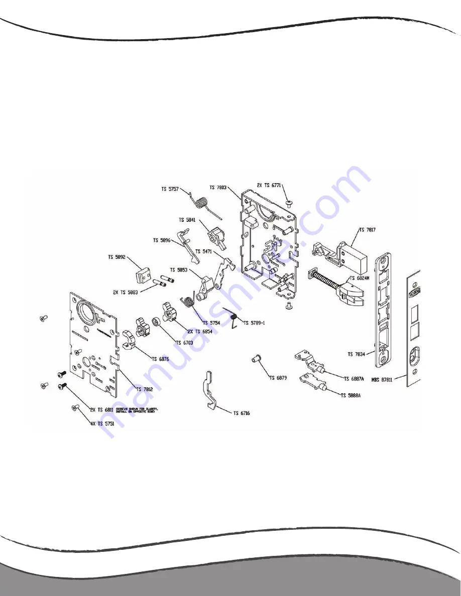 MBS Mortise Lock Service Manual Download Page 38