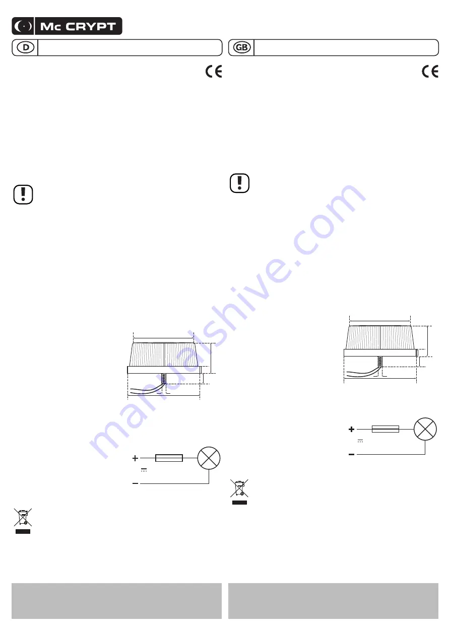 MC Crypt 59 15 86 Operating Instructions Download Page 1